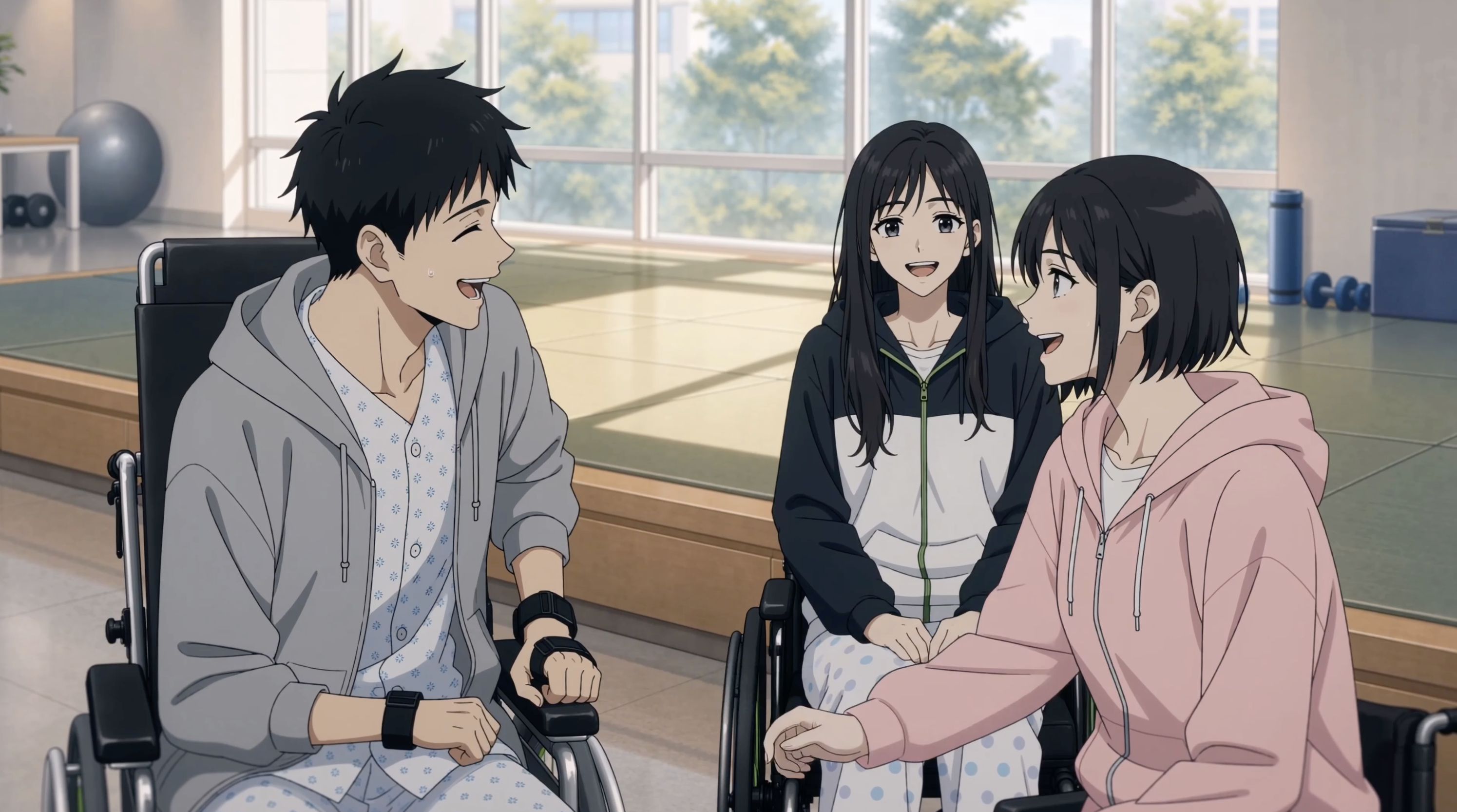 Together in the rehabilitation room